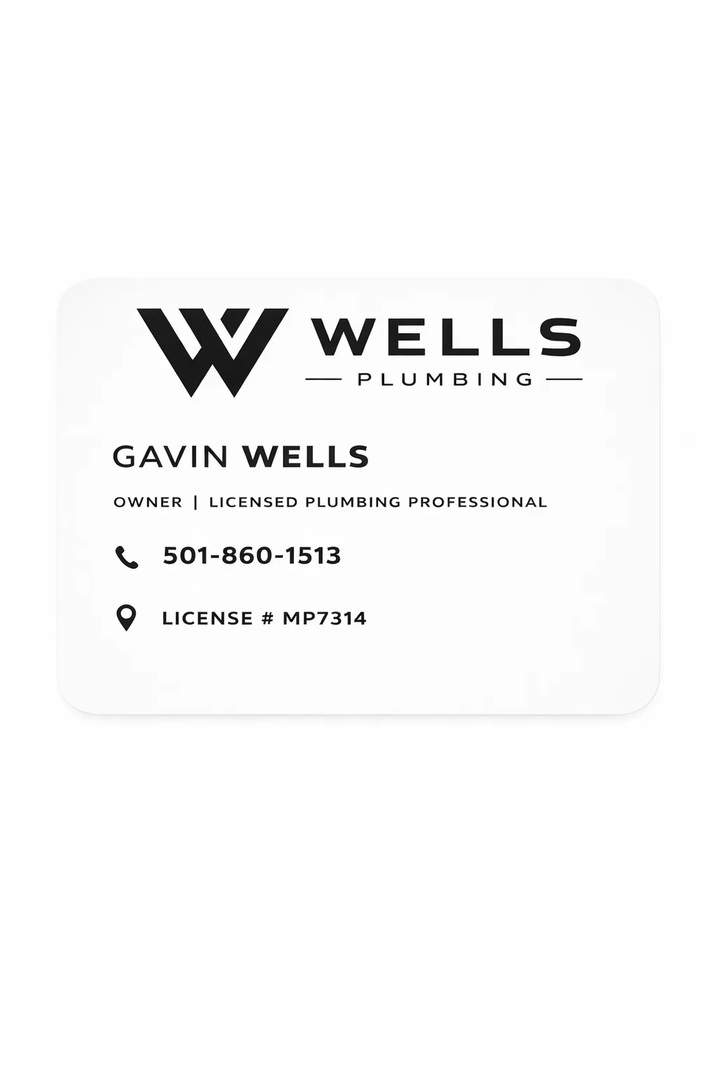 Wells Plumbing - Gavin Wells, Licensed Plumbing Professional
