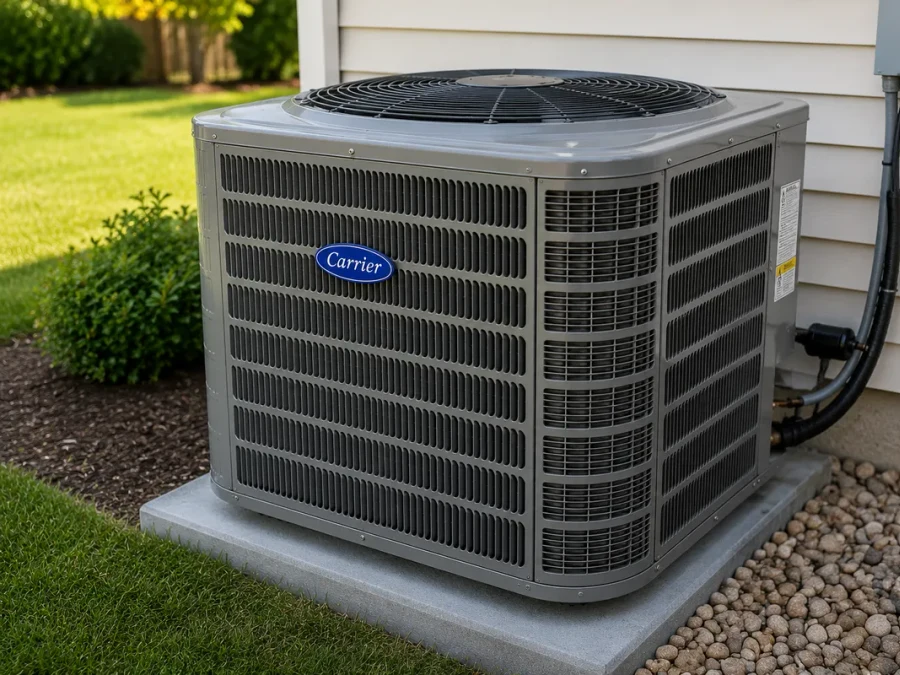 Carrier air conditioner installed by Jet Heat and Air across Central Arkansas