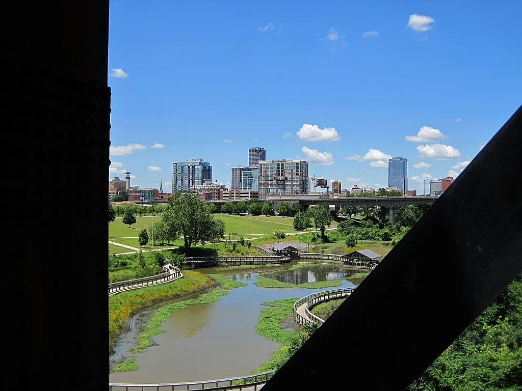 Downtown Little Rock from the Clinton Presidential Park Bridge