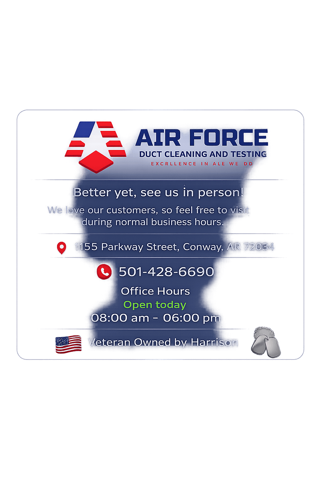 Air Force Duct Cleaning and Testing
